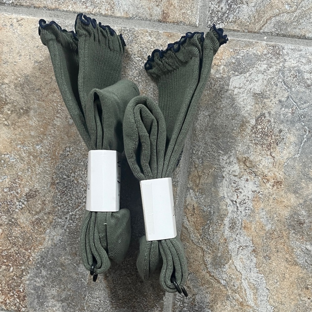 Free People Knee High Classic Ruffle Socks NWT - Picture 6 of 7